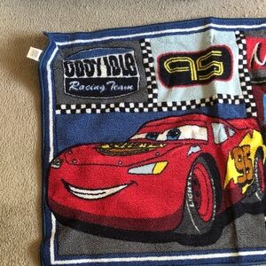 Disney Lightning McQueen Red & Blue Plush Kids Blanket